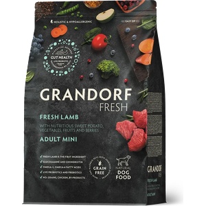 Grandorf Grain Free Fresh Lamb Mini - Беззърнена храна за мини породи кучета с прясно агнешко (1 кг / 3 кг) - petvitaminhouse - 32,27 лв