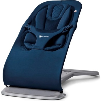 Ergobaby Бебешки шезлонг 3 в 1 Ergobaby - Evolve, Midnight Blue (EVLBNCMIDBLU)