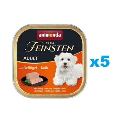 Animonda Vom Feinsten Adult Classic hydina a teľacie 5 x 150 g