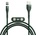 Baseus Кабел с магнитни конектори за Apple продукти с Lightning, microUSB и USB-C (100 см) - Baseus Zinc Magnetic Safe Fast Charging Data Cable (CA1T3-A06) (зелен) (CA1T3-A06)