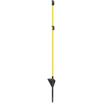Sklolaminátová tyč pre elektrický ohradník 110 cm, pätka a špička, 2 izolátory