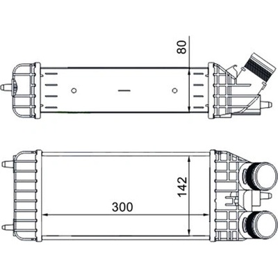 Chladič plniaceho vzduchu MAHLE ORIGINAL CI 210 000S (CI210000S)