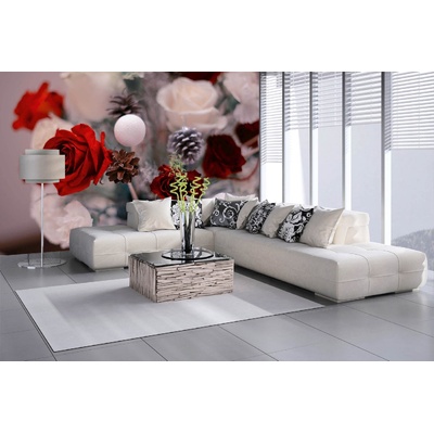 DIMEX ART Самозалепваща се флизелинова фототапета коледен сватбен букет 375 x 250 см