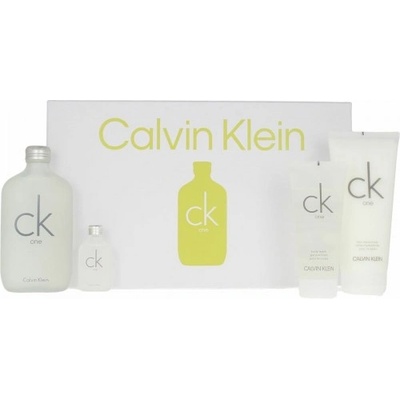 Calvin Klein Комплект унисекс Calvin Klein CK One - Eau de Toilette 200 мл + Mini EDT 15 мл + Лосион за тяло 200 мл + Душ гел 100 мл