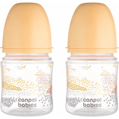 Canpol Babies Antikoliková lahvička EasyStart Mountains 120 ml 2 ks