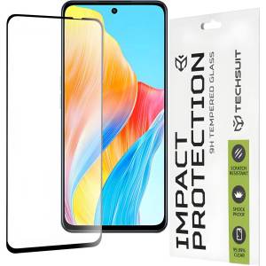 Techsuit 111D защитно стъкло с пълна повърхност за Oppo A98 5G - Черно KP28072