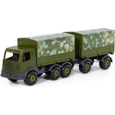 Polesie Vojenské nákladní auto SuperTruck s přívěsem