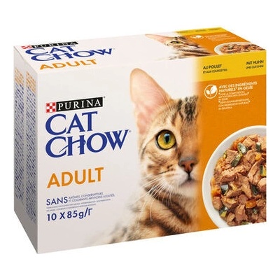 Cat Chow Chicken Zucchini 10 x 85 g