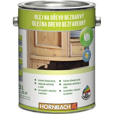 Hornbach Olej na dřevo 2,5 l bezbarvý