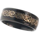 FALON пръстен Celtic Ring - черен - PSY1162