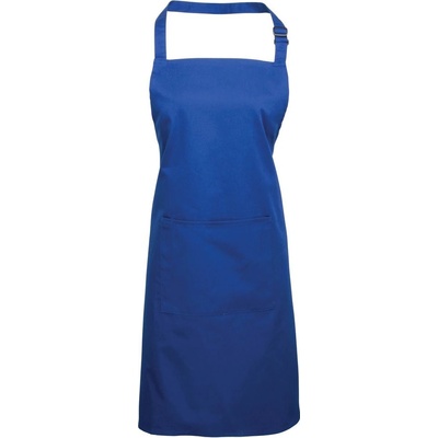 Premier Workwear zástera s náprsenkou a vreckom Kráľovská modrá