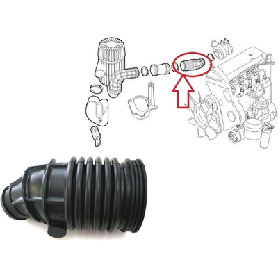 Vzduchové potrubí Iveco Daily 2000-2006 2,8 C15 od filtru do turba 500366844