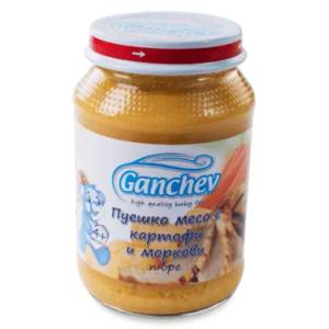Ганчев пюре Пуешко месо с картофи и моркови