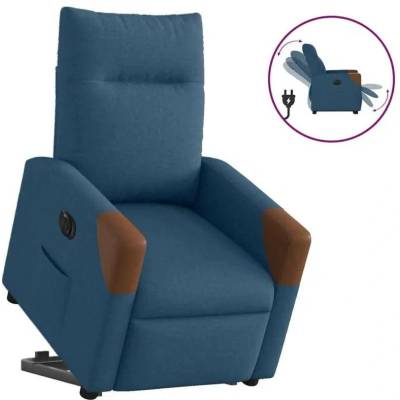 vidaXL 11461.3324028 Elektrické zvedací polohovací modré textil