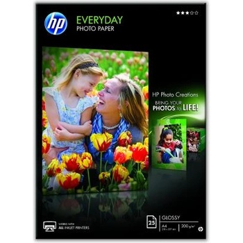 HP Everyday Glossy Photo Paper-25 sht-A4-210 x 297 mm