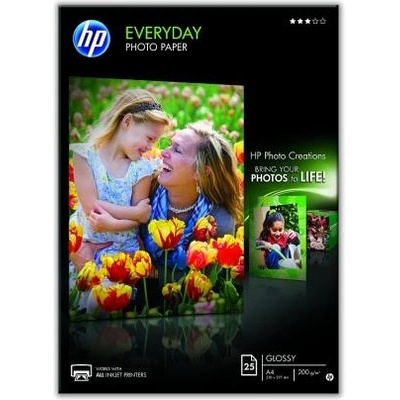 HP Everyday Glossy Photo Paper-25 sht-A4-210 x 297 mm