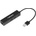 NATEC Докинг станция Natec Dragonfly, от USB-A към 3x USB-A, 1x RJ45, черна (NHU-1413)
