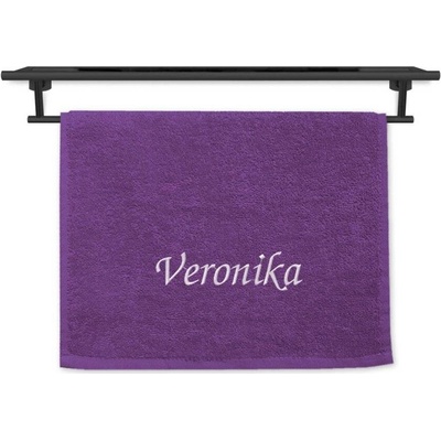 Povlečení Plus ručník se jménem na přání 30 x 50 cm Viola fialová