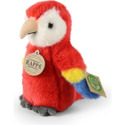 Rappa Плюшена птица папагал червен ара 16 см eco-friendly