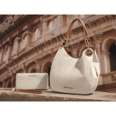 Set kabelka a peněženka Michael Kors Lillie + continental vanilla