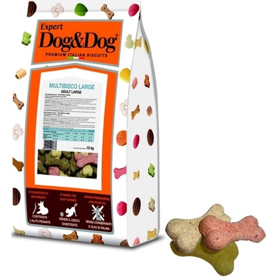 Dog & Dog Expert Multibisco velké sušenky 15 kg