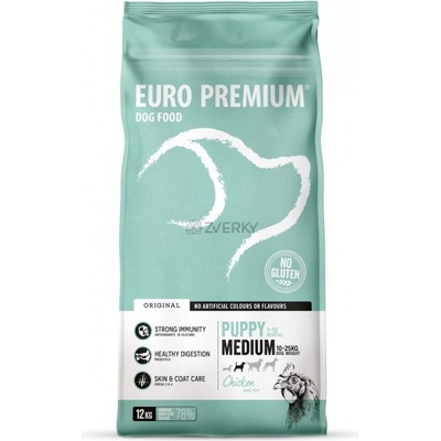 Euro-Premium Medium Puppy Chicken & Rice 12 kg
