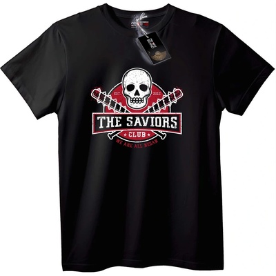 NOONEBRAND Тениска Клуб на Спасителите - 2XL, Black