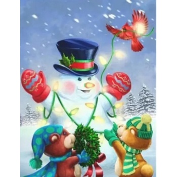 Image 1 of Снежен човек 30/40см