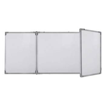 Top Office Бяла дъска, 120 x 480 (120 + 240 + 120) cm, тройна, магнитна, с алуминиева рамка (O1077140018)