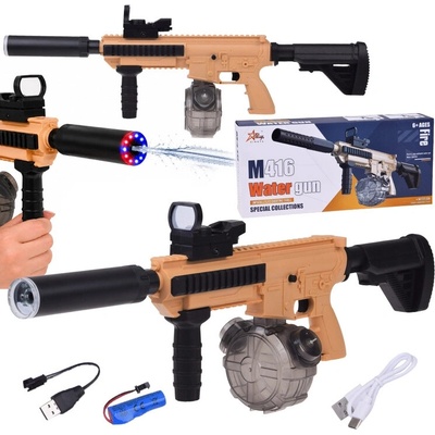 Elektrická vodná pištoľ M416 s LED osvetlením