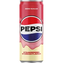Pepsi Cream strawberries Zero sugar 0,25 l