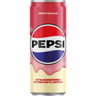 Pepsi Cream strawberries Zero sugar 0,25 l