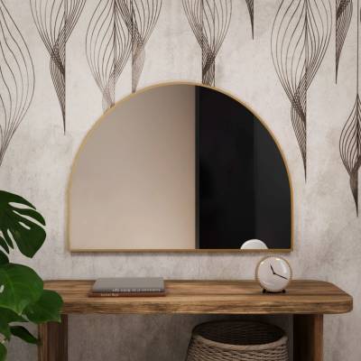 Baltica Design Tiny Border Semi Round 140x70 cm zlatá 5904107924205