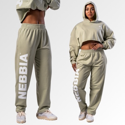 Nebbia Voľné baggy tepláky BOYFRIEND STYLE 432 light green