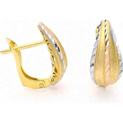 Šperk Holíč zlaté kombinované náušnice ZN210