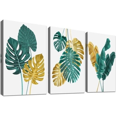 Obrazy na plátně Tropická monstera 3 listty