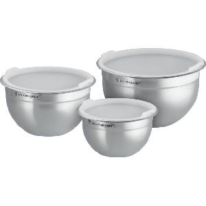 Le Creuset Малки купи Le Creuset от неръждаема стомана 3 бр (41901000010000)
