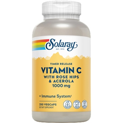 SOLARAY Vitamin C 1000mg Timed Release - 250 вег. капсули