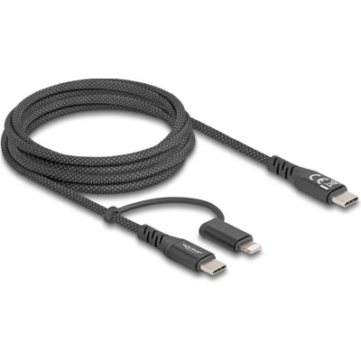 Delock 81171 USB-C USB-C ® zástrčka USB-C ® zástrčkaApple Lightning konektor 2m černý