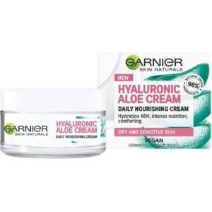 Garnier Hyaluronic Aloe Cream Подхранващ дневен крем за суха и чувствителна кожа 50мл