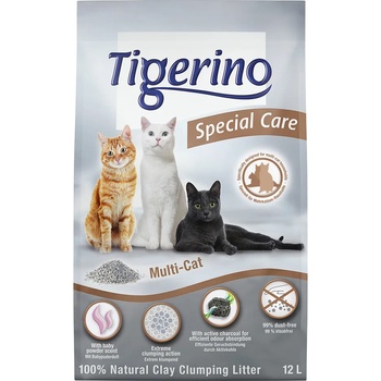 Tigerino 2х12л Multi-Cat Tigerino Special Care постелка за котешка тоалетна