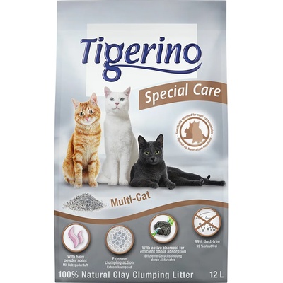 Tigerino 2х12л Multi-Cat Tigerino Special Care постелка за котешка тоалетна