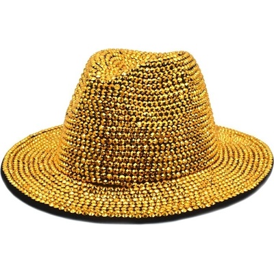 Klobouk Glitter zlatá