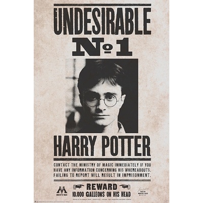 Plagát Harry Potter - Undesirable n°1
