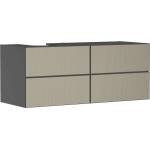 Hansgrohe Xevolos E - Шкафче за умивалник 137x56x55 см, 4 чекмеджета, матово сиво/бронз 54238390 (54238390)