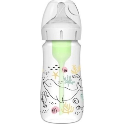 Dr. Brown’s kojenecká láhev Oceán options+ Wide Neck Anti colic 1 ks WB91009-INT 270 ml