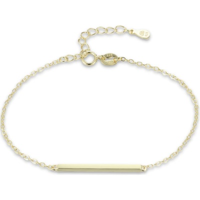 MINET JMAS0312GB16 Elegantní pozlacený stříbrný náramek tyčka