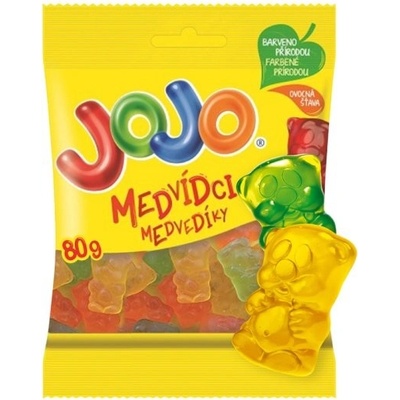 Jojo Medvedíky želé cukríky s ovocnými príchuťami 80 g