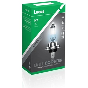 Lucas Автокрушки LUCAS H7 - 12V/55W, +150% Light Booster (719)