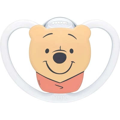 Nuk Силиконова залъгалка NUK Perfect Match Air - 6-18 м, Мечо Пух, бяла (10176354)